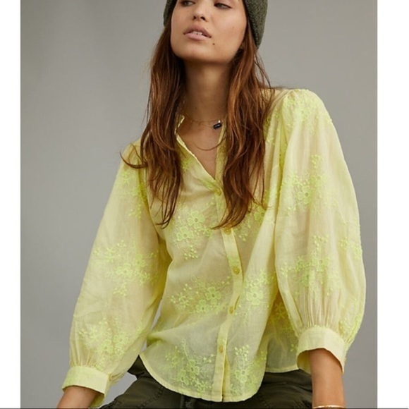 Embroidered Button Down NWT - Picture 5 of 7